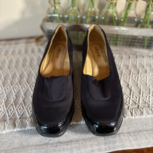 Softspots Sissel Comfort Loafers, Size 8.5N. Easy Slip In. Croc embossed. Navy - Picture 3 of 11